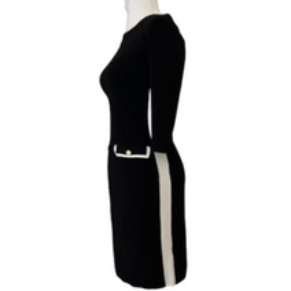 Knit 3/4 Sleeve Sheath Dress - Picture 3 of 10